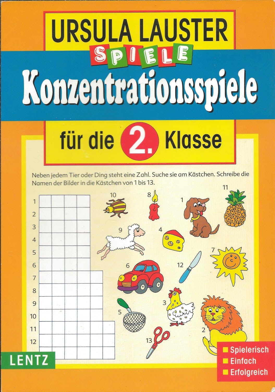 Konzentrationsspiele, neue Rechtschreibung, Für die 2. Klasse Leisure & Fun