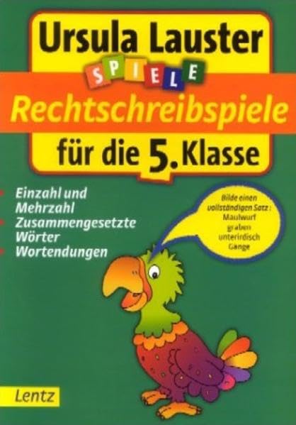 Rechtschreibspiele für die 5. Klasse (Ursula Lauster Lernspiele) Books