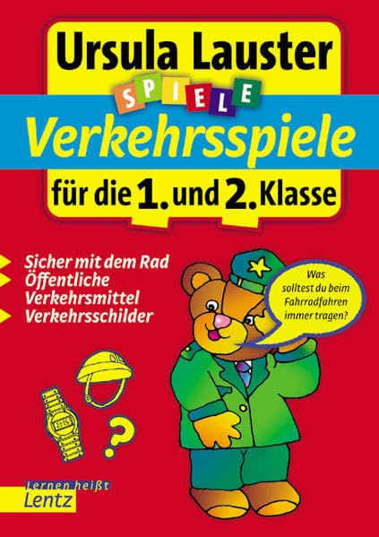 Verkehrsspiele für die 1. und 2. Klasse: Sicher mit dem Rad, öffentliche Verkehrsmittel, Verkehrsschilder (Ursula Lauster Lernspiele) Study Guides