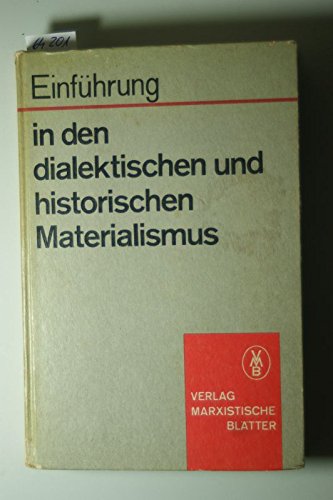 Einführung in den dialektischen und historischen Materialismus. Books
