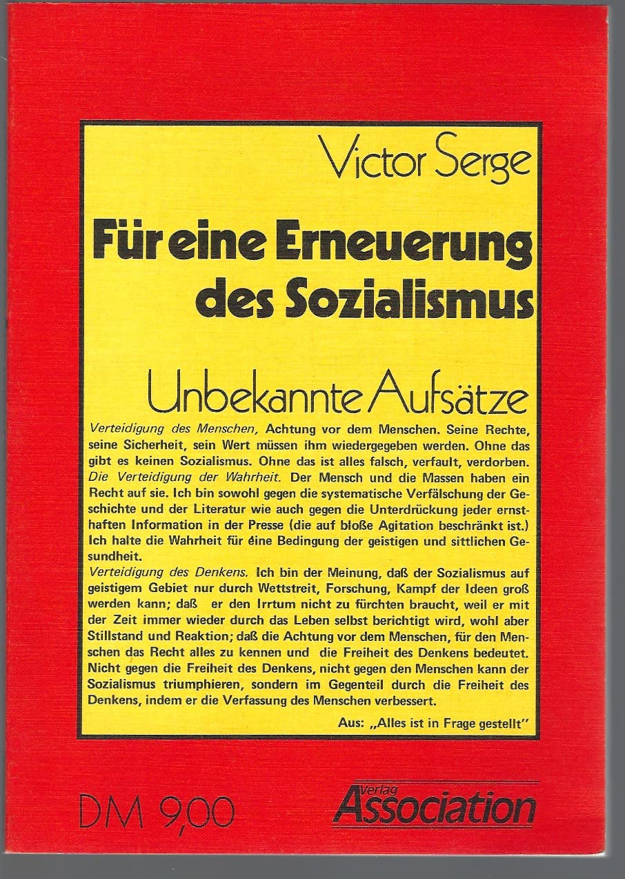 Für Eine Erneuerung Des Sozialismus Books