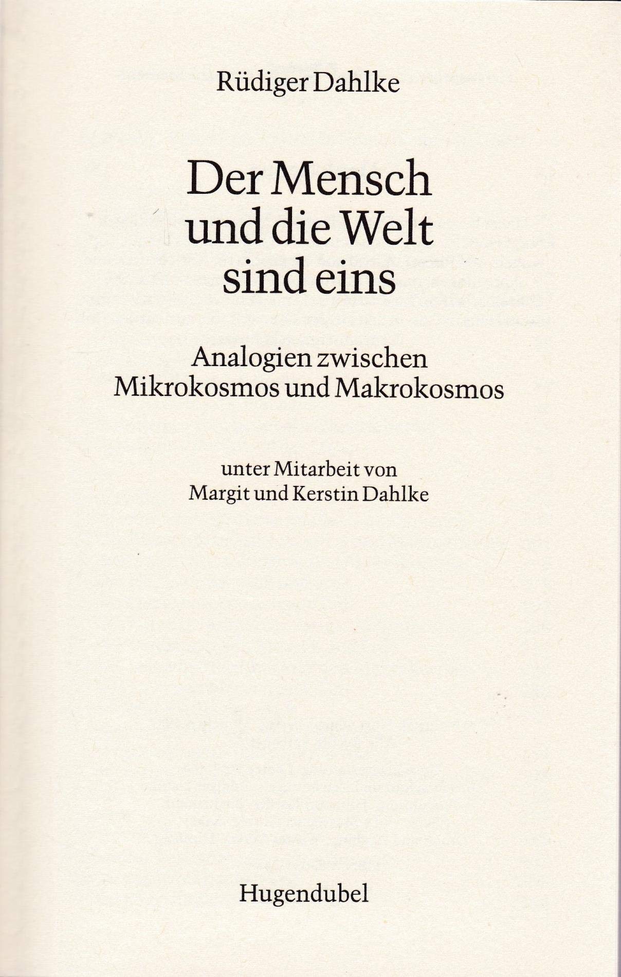 Product Image: Der Mensch und die Welt sind eins