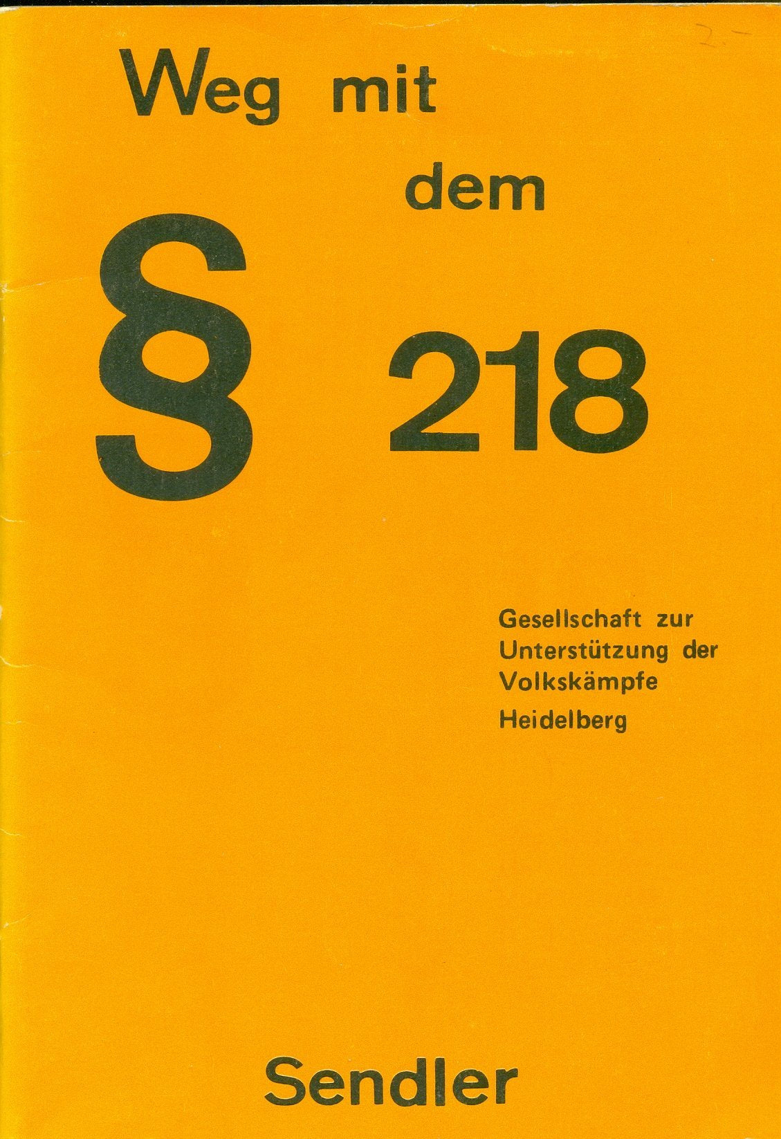 Weg mit dem § 218 Books