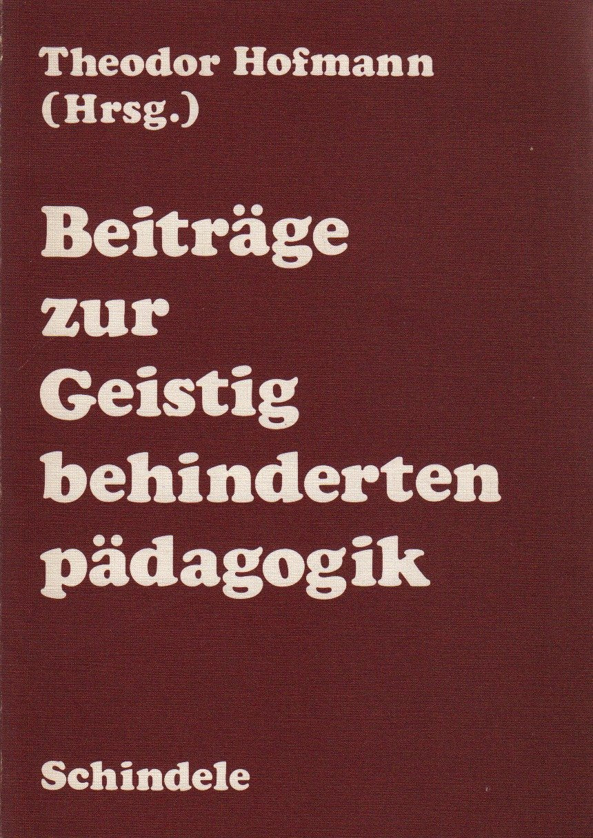 Beiträge zur Geistigbehindertenpädagogik Books