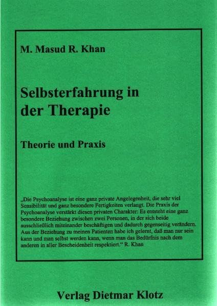 Selbsterfahrung in der Therapie. Theorie und Praxis / Selbsterfahrung in der Therapie Psychology