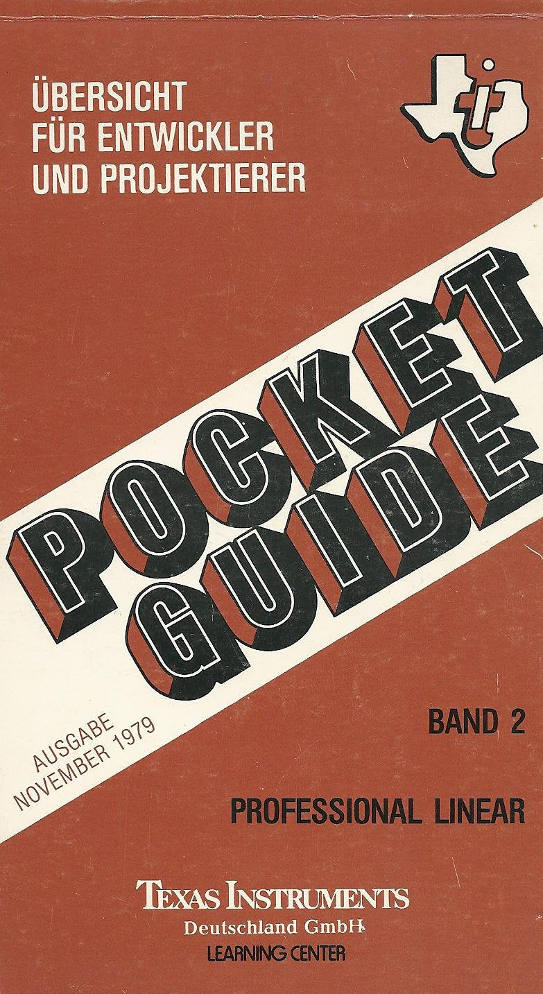 Pocket Guide - Übersicht für Entwickler und Projektierer Bd. 2 (Umfassende Programm linearer Schaltungen und IIC's) Books