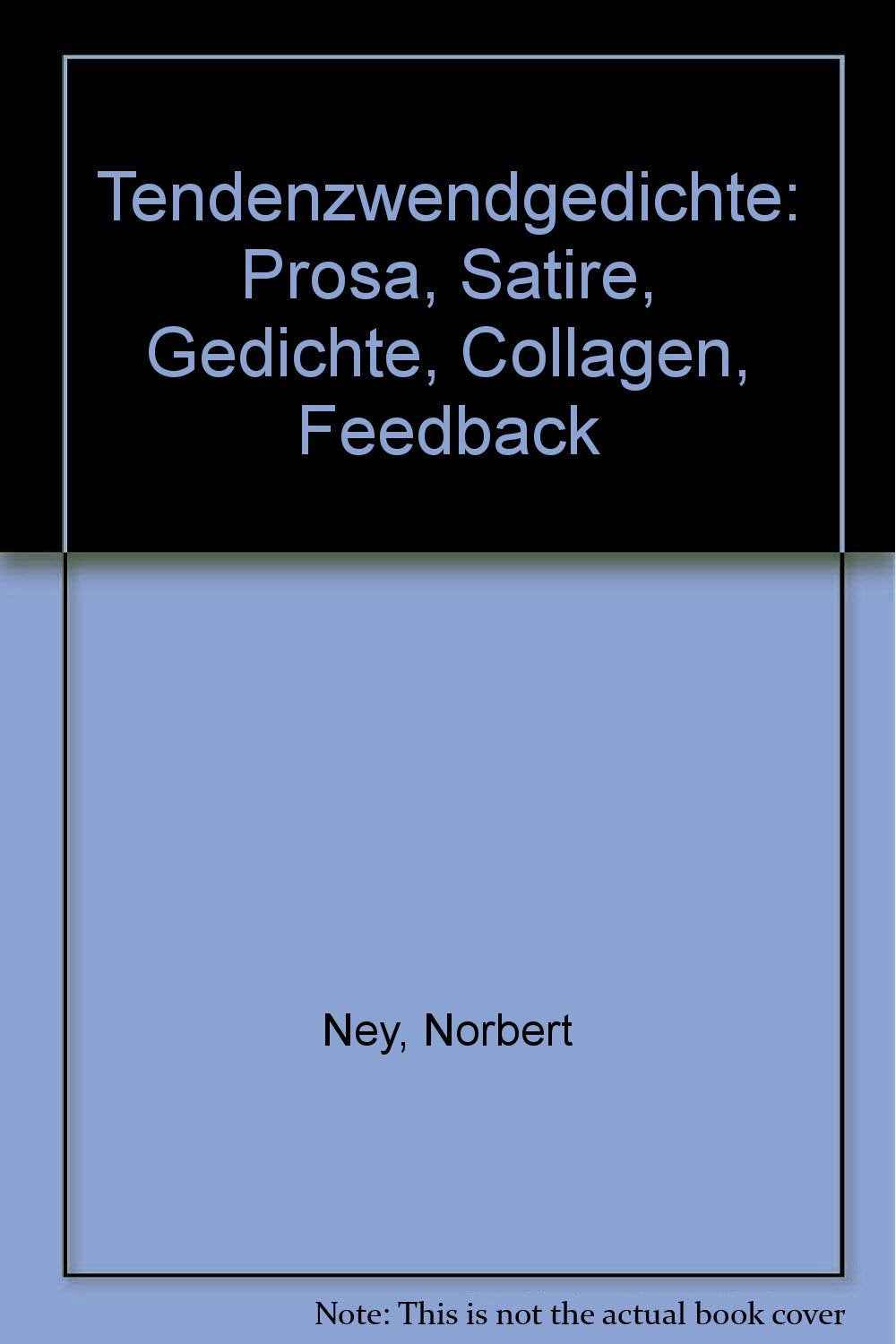 Tendenzwendgedichte Books
