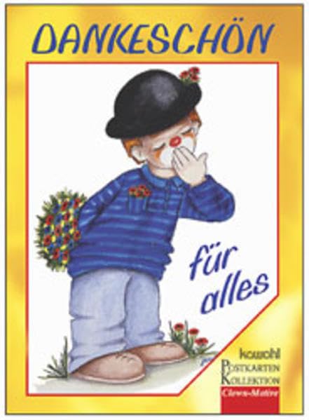 Dankeschön für alles: Postkartenbuch mit Clownmotiven Lifestyle