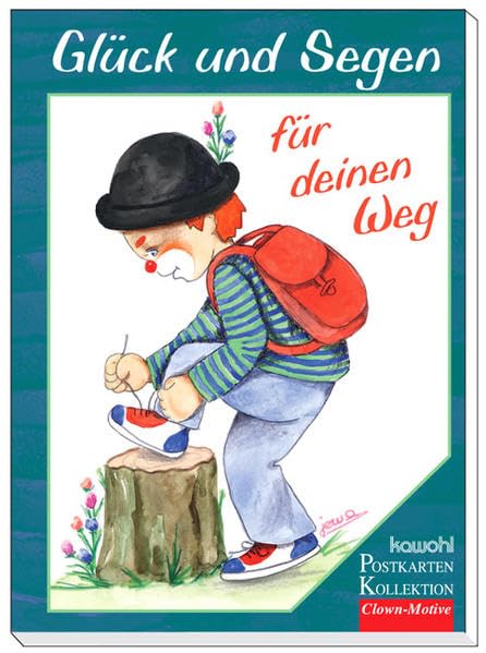 Glück und Segen für deinen Weg: Postkartenbuch mit Clownmotiven Lifestyle