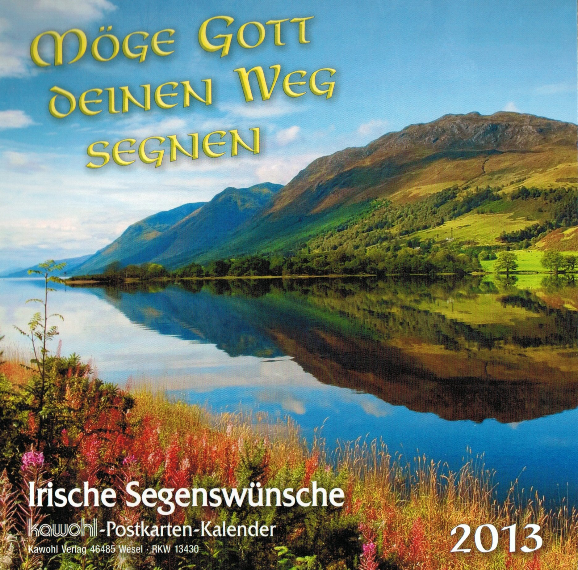 Möge Gott deinen Weg segnen 2013. Postkarten- Kalender. Irische Segenswünsche Leisure, Home & Garden