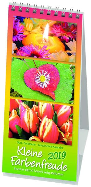 Kleine Farbenfreude 2019: Lesezeichen-Kalender Leisure, Home & Garden
