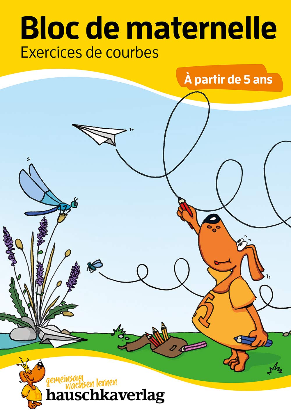 Bloc d'activités préscolaires à partir de 5 ans pour garçons et filles, livre garcon 4 ans - J'apprends à tracer formes boucles courbes lignes, livre enfant 4 ans Non-fiction