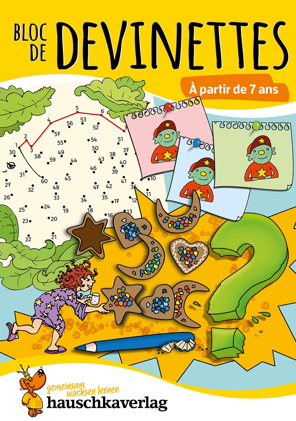 Bloc de casse-têtes et livre activite 7 ans : Des énigmes colorées pour la maternelle - cahier activite 5 ans labyrinthe, sudoku, etc pour stimuler la ... (Livres de devinettes et enigme, Band 772) Leisure & Fun