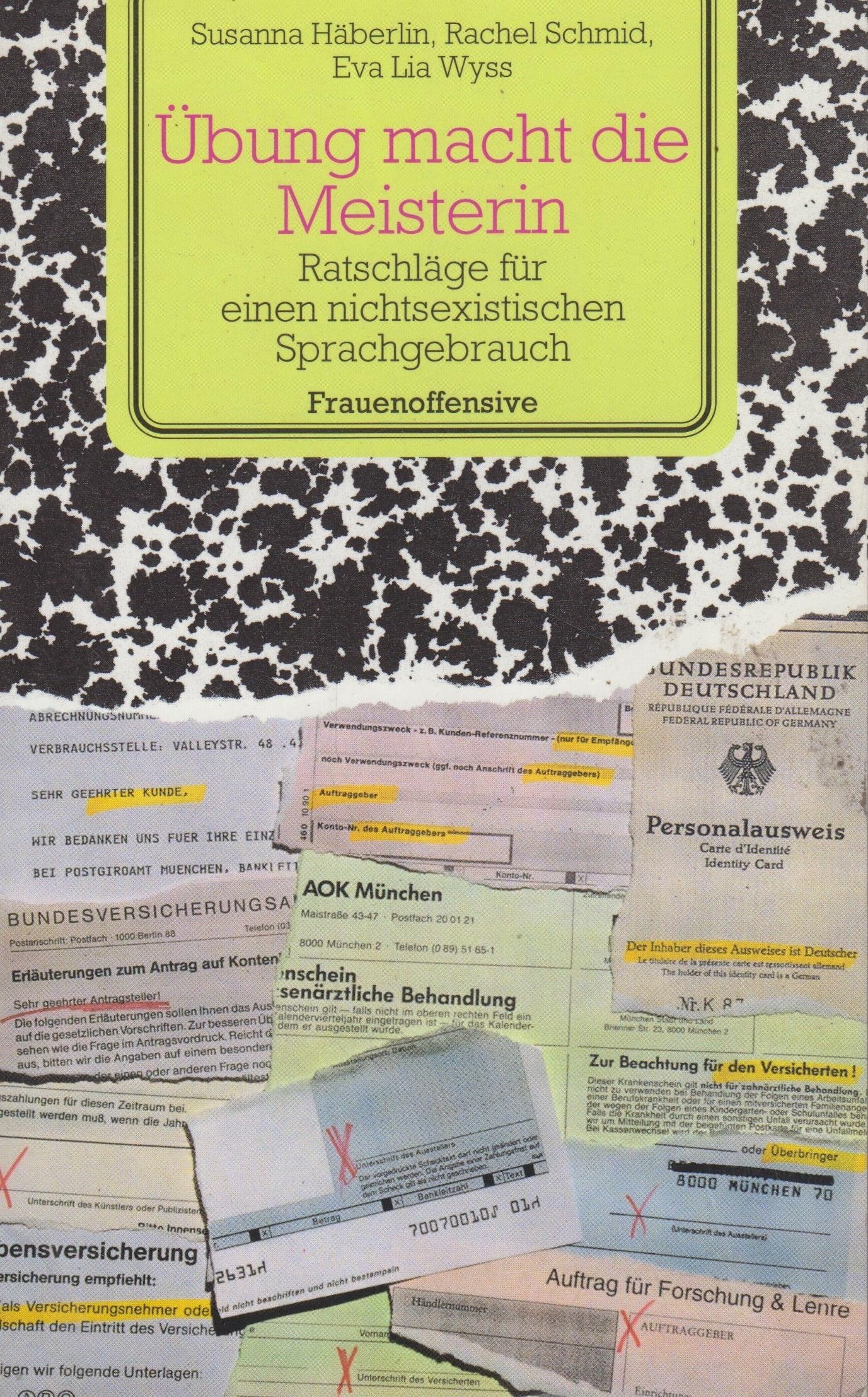 Übung macht die Meisterin: Ratschläge für einen nichtsexistischen Sprachgebrauch Law
