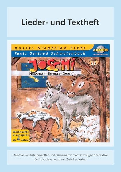 Joschi - Nazareth-Express-Dienst: Lieder- und Textheft: 30 Seiten · A5 Heft · Melodien und Text mit Gitarrengriffen und Zwischentexten Sheet Music