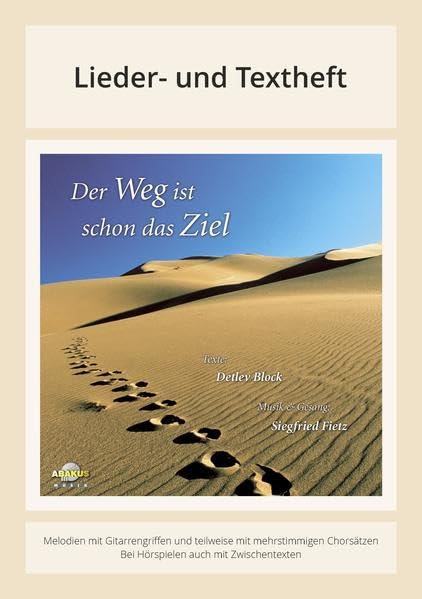 Der Weg ist schon das Ziel: Notenheft (Livre en allemand) book