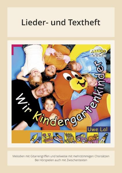 Wir Kindergartenkinder: Lieder- und Textheft: 36 Seiten · A5 Heft · Melodien und Text mit Gitarrengriffen, Instrumentalstimmen und Spielanleitungen Sheet Music