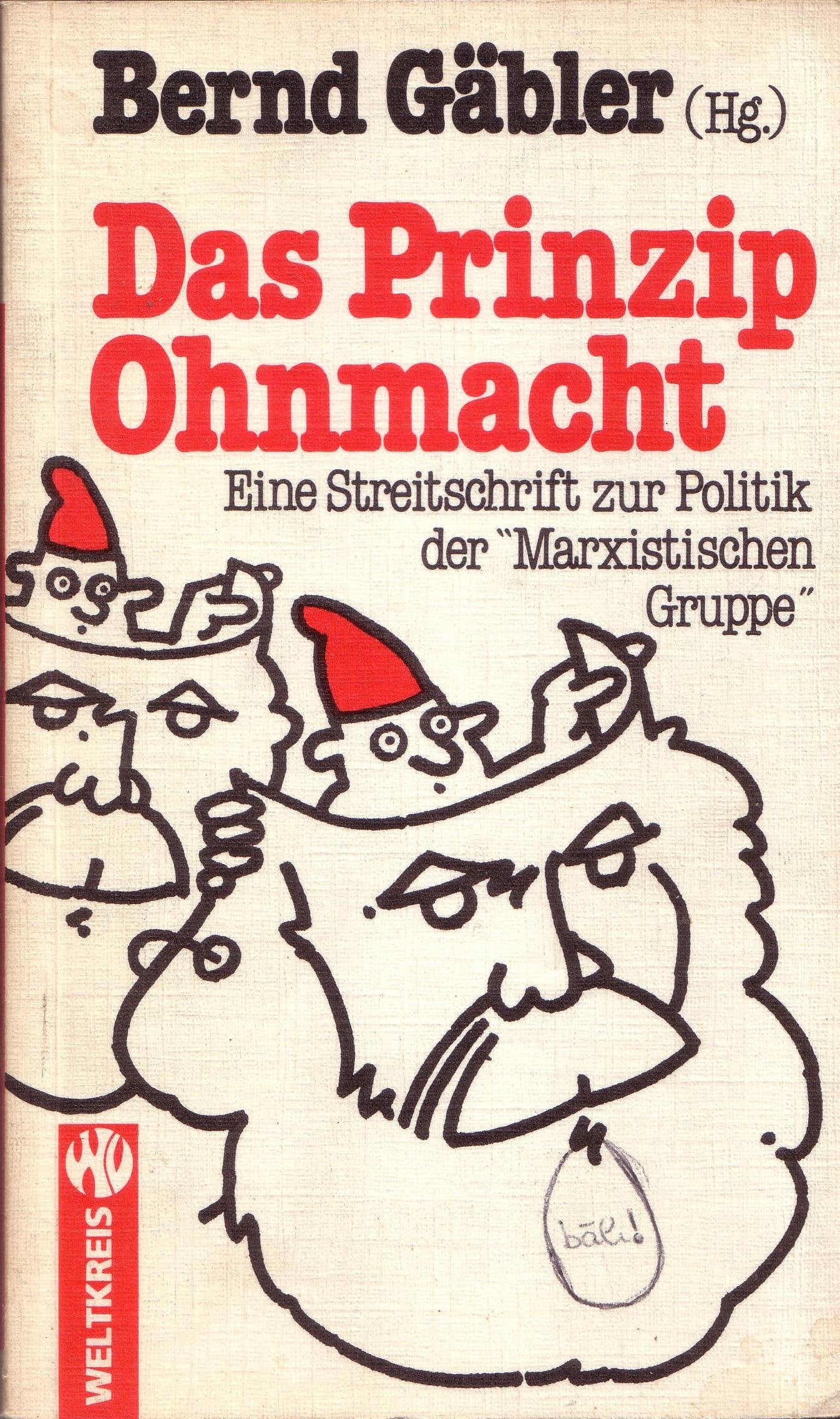 Das Prinzip Ohnmacht. Eine Streitschrift zur Politik der Marxistischen Gruppe Books