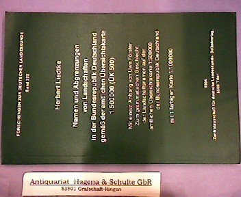 Namen und Abgrenzungen von Landschaften in der Bundesrepublik Deutschland gemäß der amtlichen Übersichtskarte 1: 500000( ÜK 500) . … Books