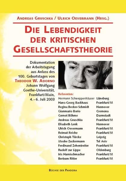 Die Lebendigkeit der kritischen Gesellschaftstheorie Philosophy