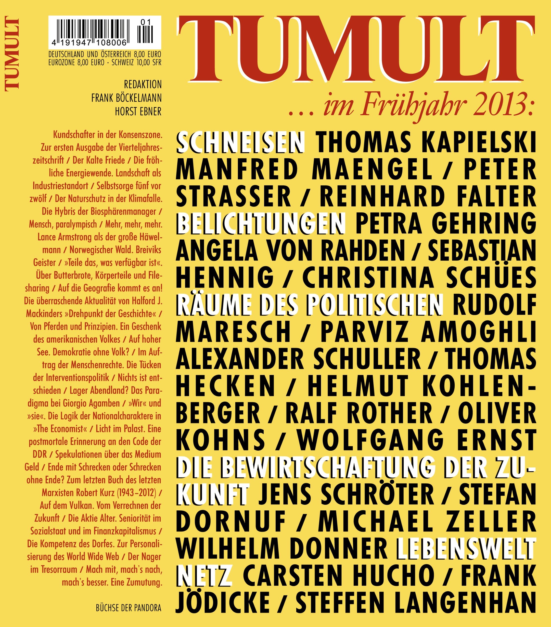 TUMULT ... im Frühjahr 2013 (TUMULT: Schriften zur Verkehrswissenschaft) Reference Books