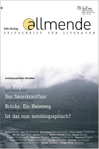 allmende. Zeitschrift für Literatur: Januar 2004. (24.Jahrgang) Classics
