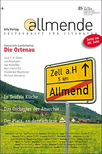 allmende 85: Zeitschrift für Literatur Contemporary literature
