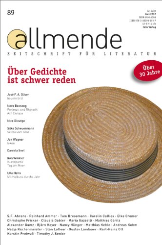 allmende Nr. 89: Zeitschrift für Literatur (allmende: Zeitschrift für Literatur) Poetry