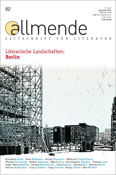 allmende 92: Zeitschrift für Literatur Contemporary literature