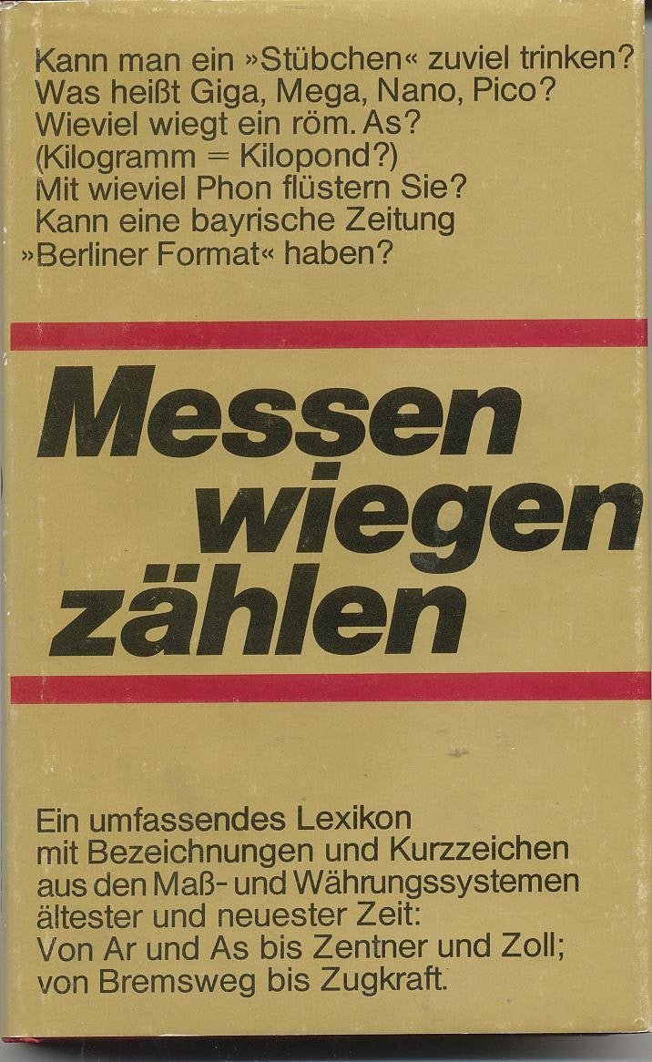 Messen, Wiegen, Zählen Books