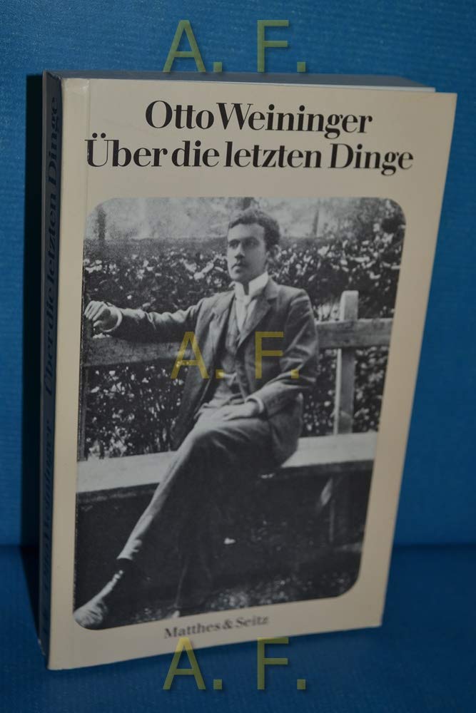 Über die letzten Dinge Philosophy