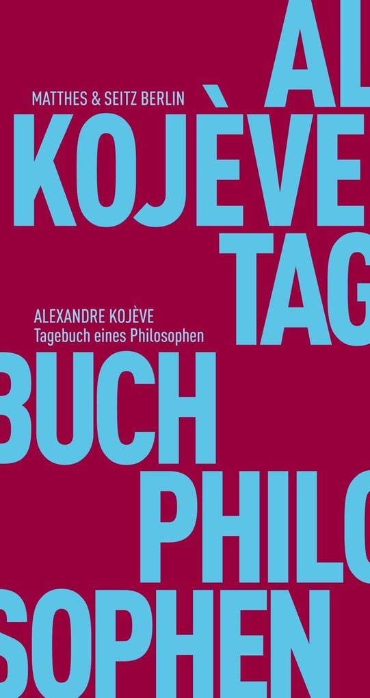 Tagebuch eines Philosophen: Mit e. Nachw. v. Marco Filoni (Fröhliche Wissenschaft) Philosophy