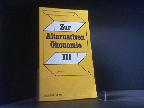 Zur alternativen Ökonomie 3 Books