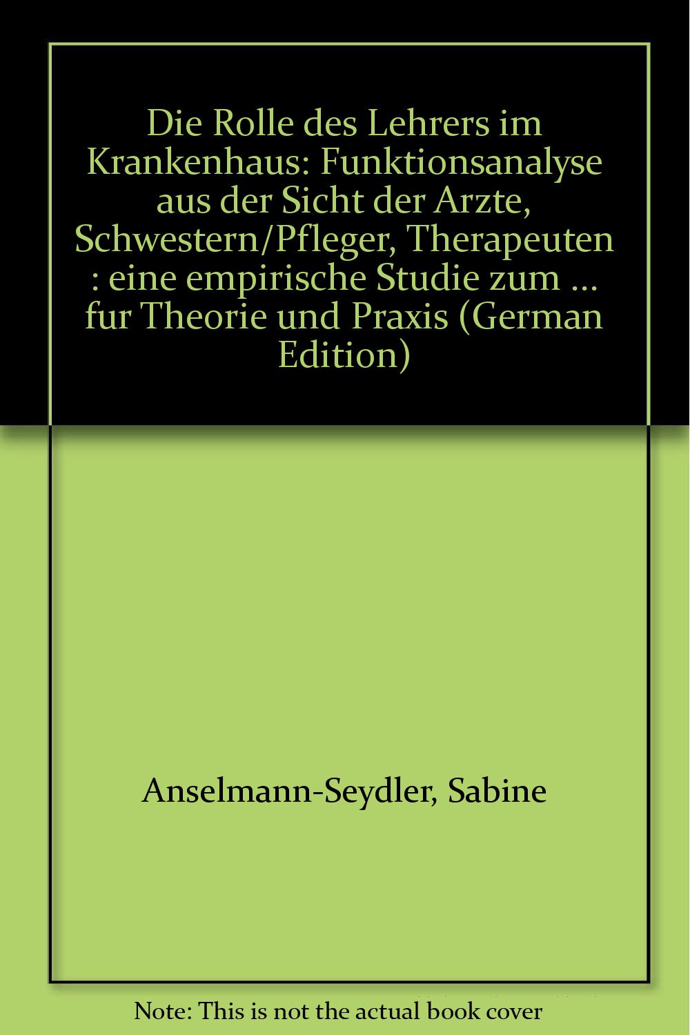 Die Rolle des Lehrers im Krankenhaus Education & Training