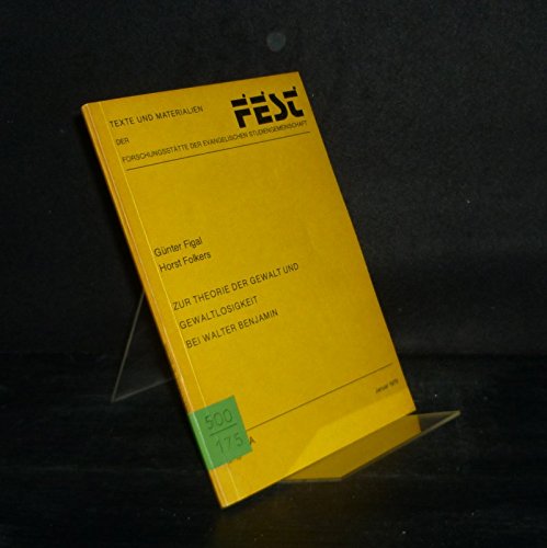 Zur Theorie der Gewalt und Gewaltlosigkeit bei Walter Benjamin: Aufsätze und Diskussionen (Texte und Materialien der Forschungsstätte der Evangelischen Studiengemeinschaft) Law