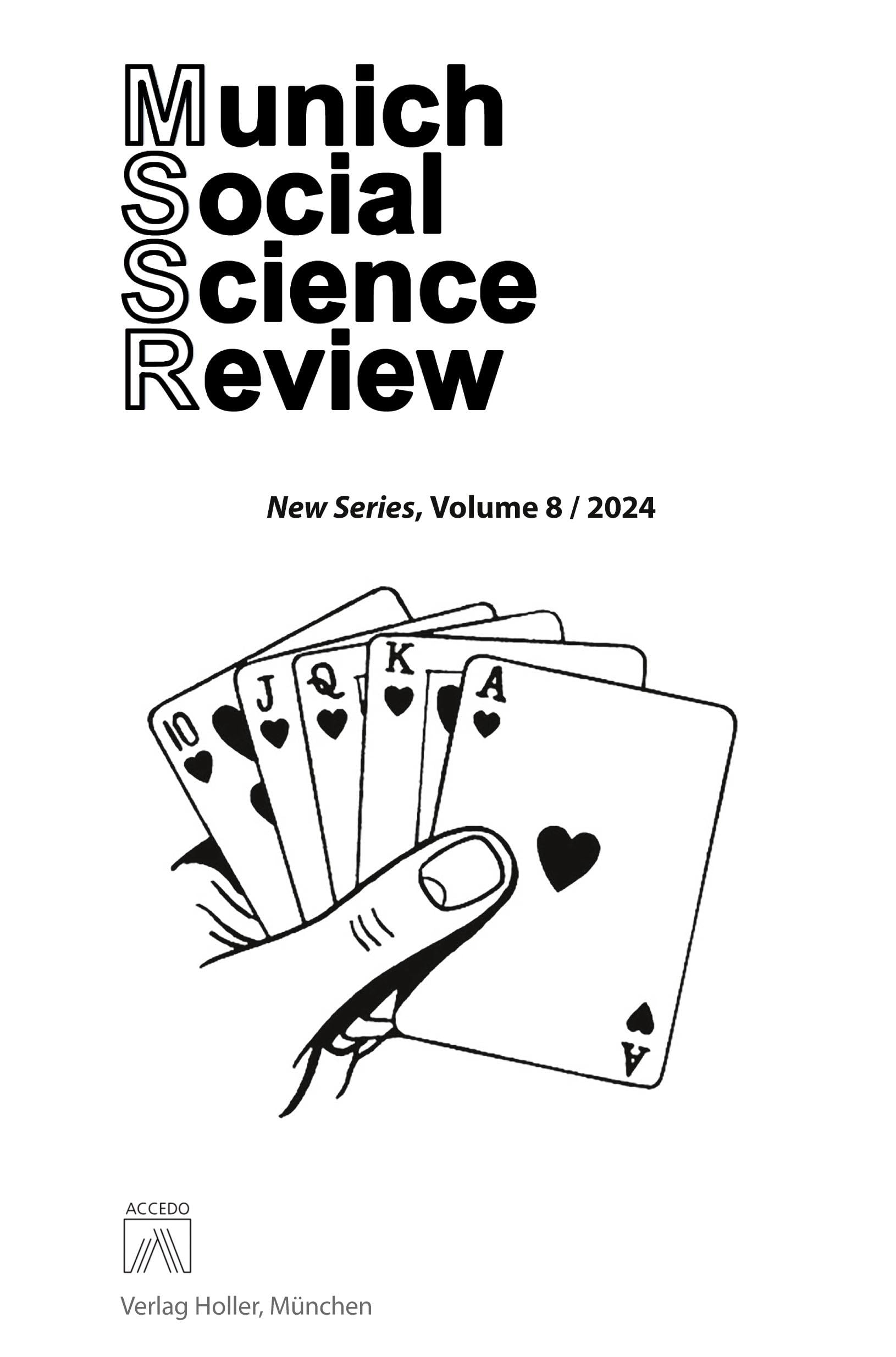 Munich Social Science Review, Volume 8: New Series Law