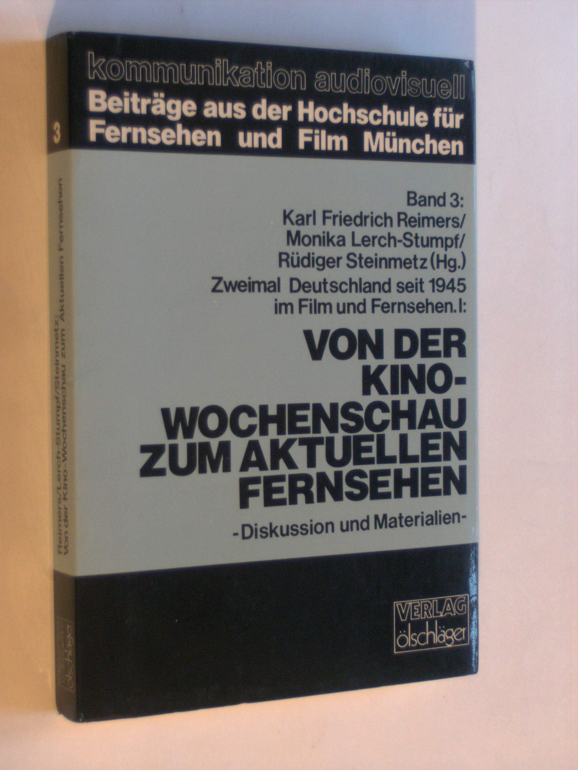 Von der Kinowochenschau zum Aktuellen Fernsehen. Diskussion und Materialien, Bd 1 Film, Art & Culture