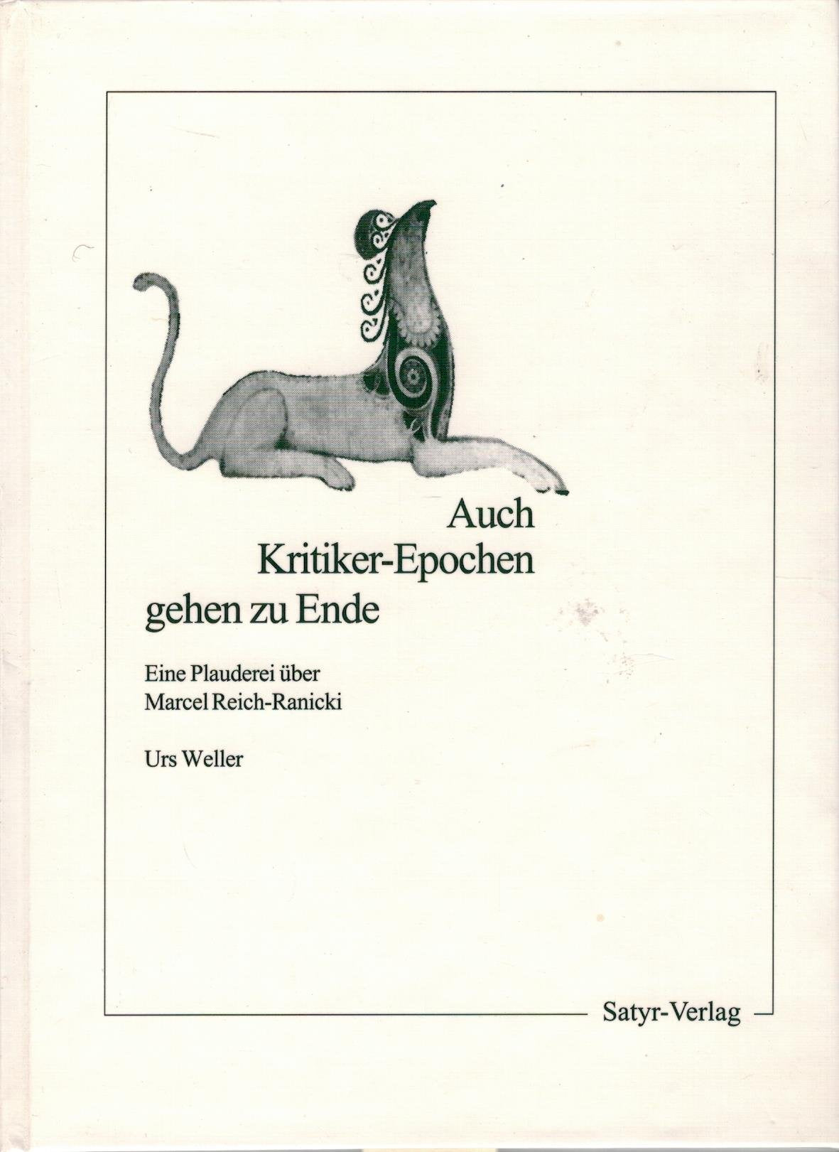 Auch Kritiker-Epochen gehen zu Ende: Eine Plauderei über Marcel Reich-Ranicki Books