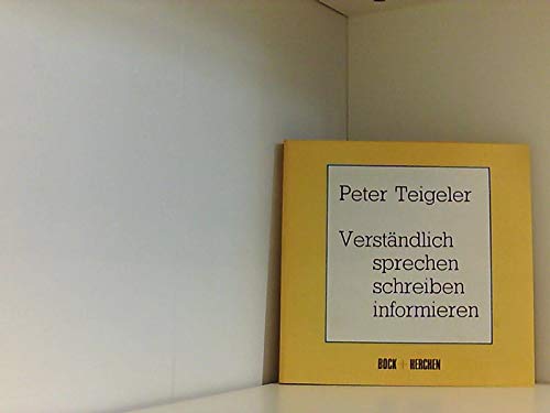 Verständlich sprechen schreiben informieren Books