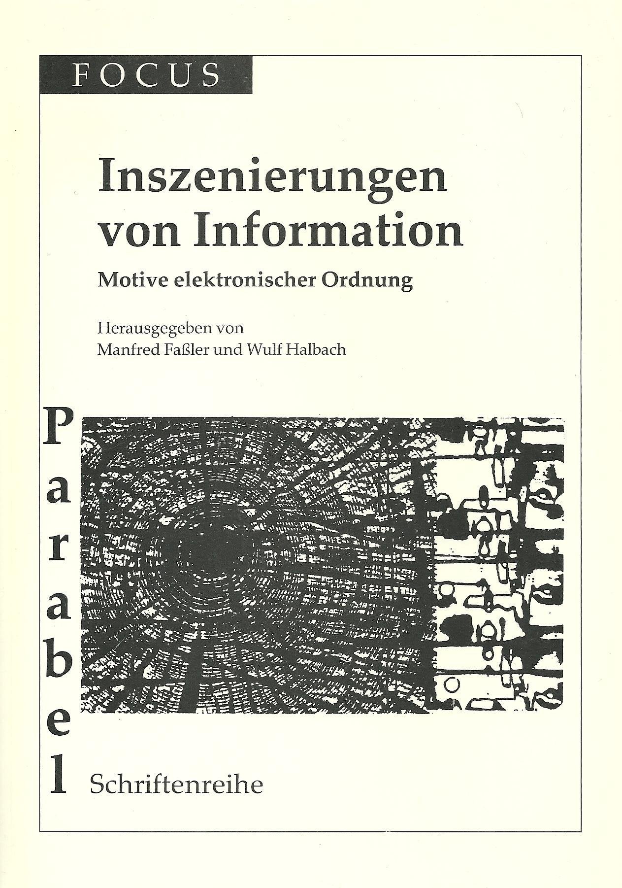 Inszenierungen von Information: Motive elektrischer Ordnung: Motive elektronischer Ordnung Books