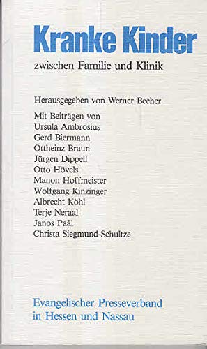 Kranke Kinder zwischen Familie und Klinik Books