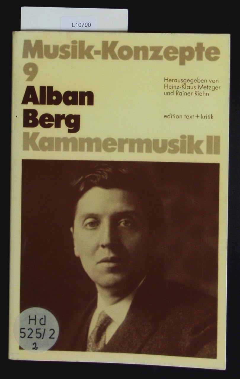 Alban Berg. Kammermusik II (Musik-Konzepte 9) Pop culture