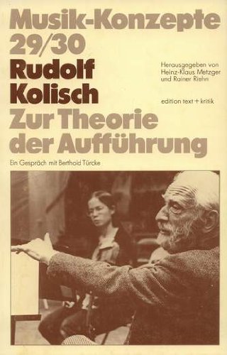Rudolf Kolisch Arts & Music Books