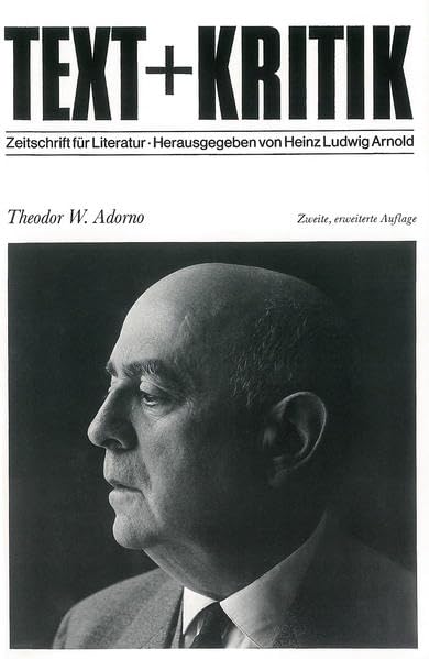 Theodor W. Adorno (TEXT+KRITIK Sonderband) Philosophy