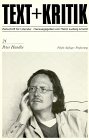 Product Image: Peter Handke (Text + Kritik)