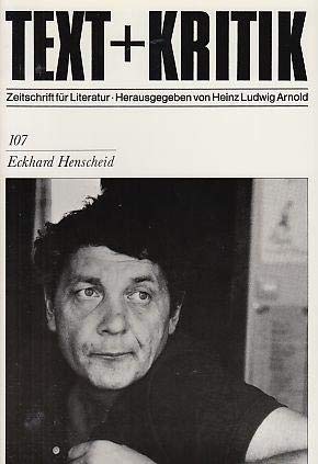Product Image: Eckhard Henscheid (Text + Kritik)