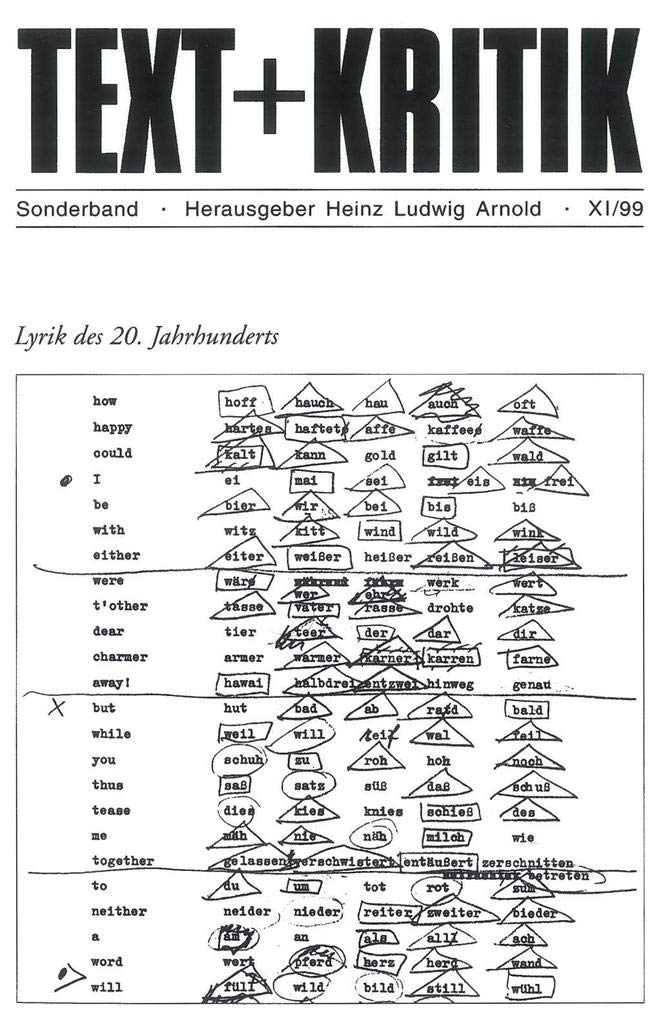 Lyrik des 20. Jahrhunderts Poetry