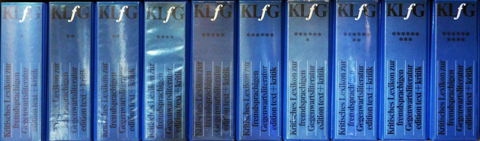 Kritisches Lexikon zur fremdsprachigen Gegenwartsliteratur - KLfG: Loseblattausgabe (Text + Kritik) Art & Literature Books