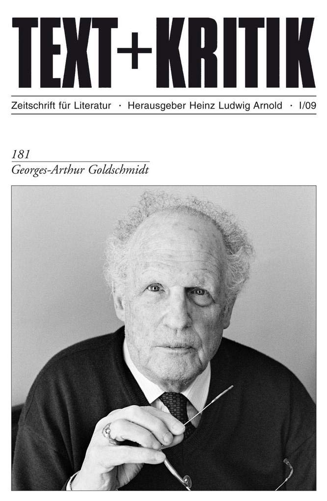 Georges-Arthur Goldschmidt (TEXT+KRITIK) Contemporary literature