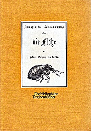 Juristische Abhandlung über die Flöhe. Lateinisch/ Deutsch. Books